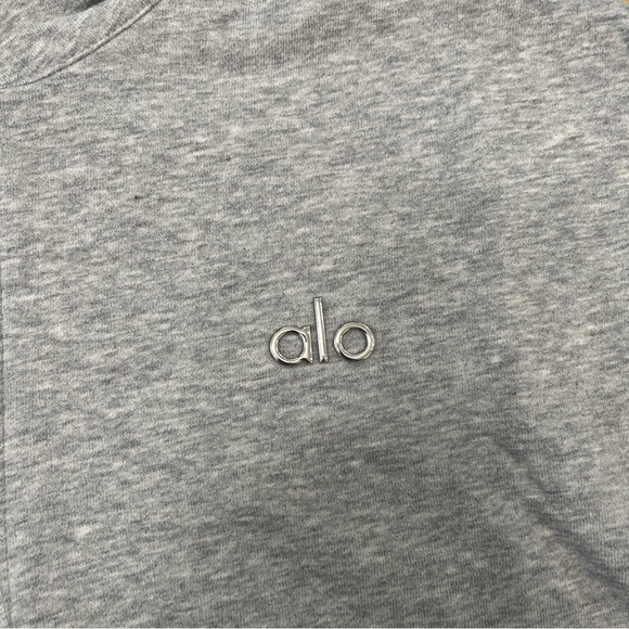 ALO Yoga Accolade Set Quarter Zip and Sweatpants Light Gray Unisex - Picture 4 of 16